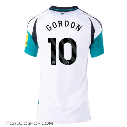 Newcastle United Anthony Gordon #10 Seconda Maglia Femmina 2024-25 Manica Corta